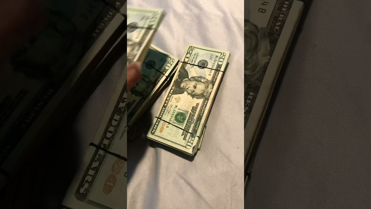 $9,500 dollars in 20&rsquo;s & 50&rsquo;s (ASMR)