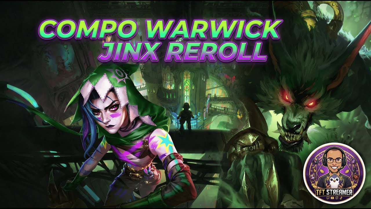 Je joue la compo Warwick et Jinx reroll ⭐⭐⭐ !! TFT SET 16