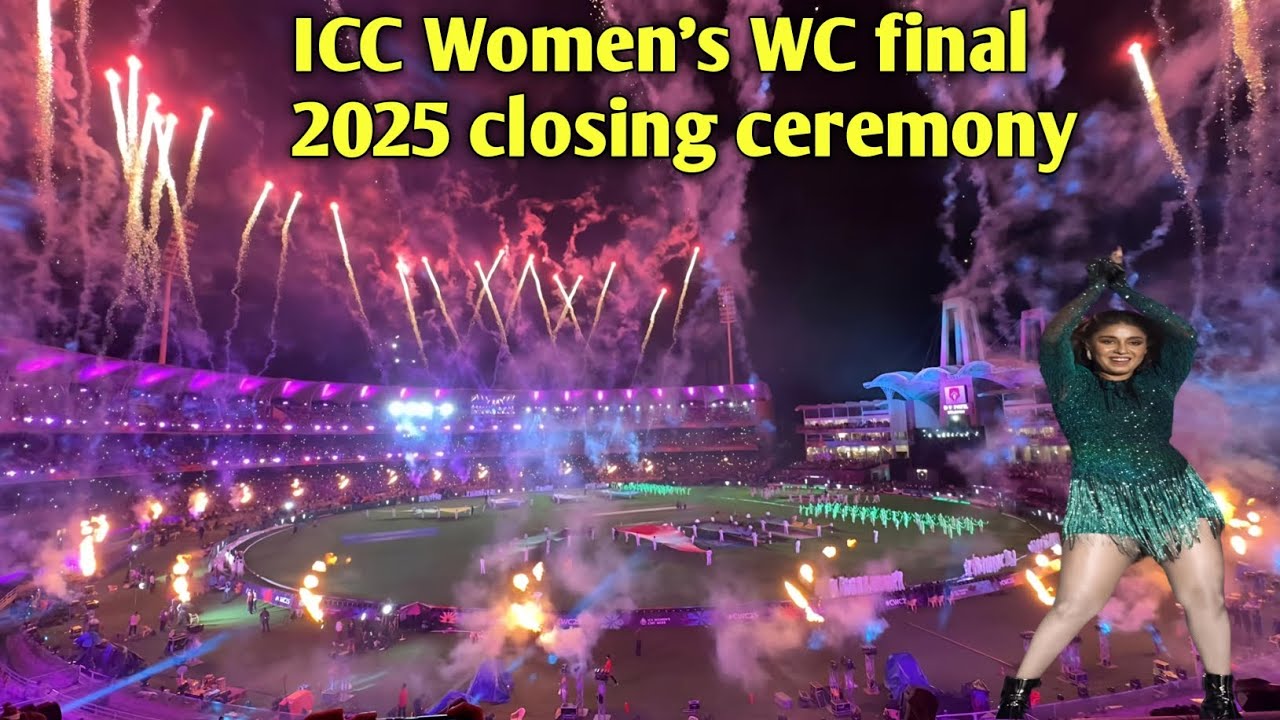 ICC Women World cup 2025 final closing ceremony l Sunidhi Chauhan Performance #cwc2025 