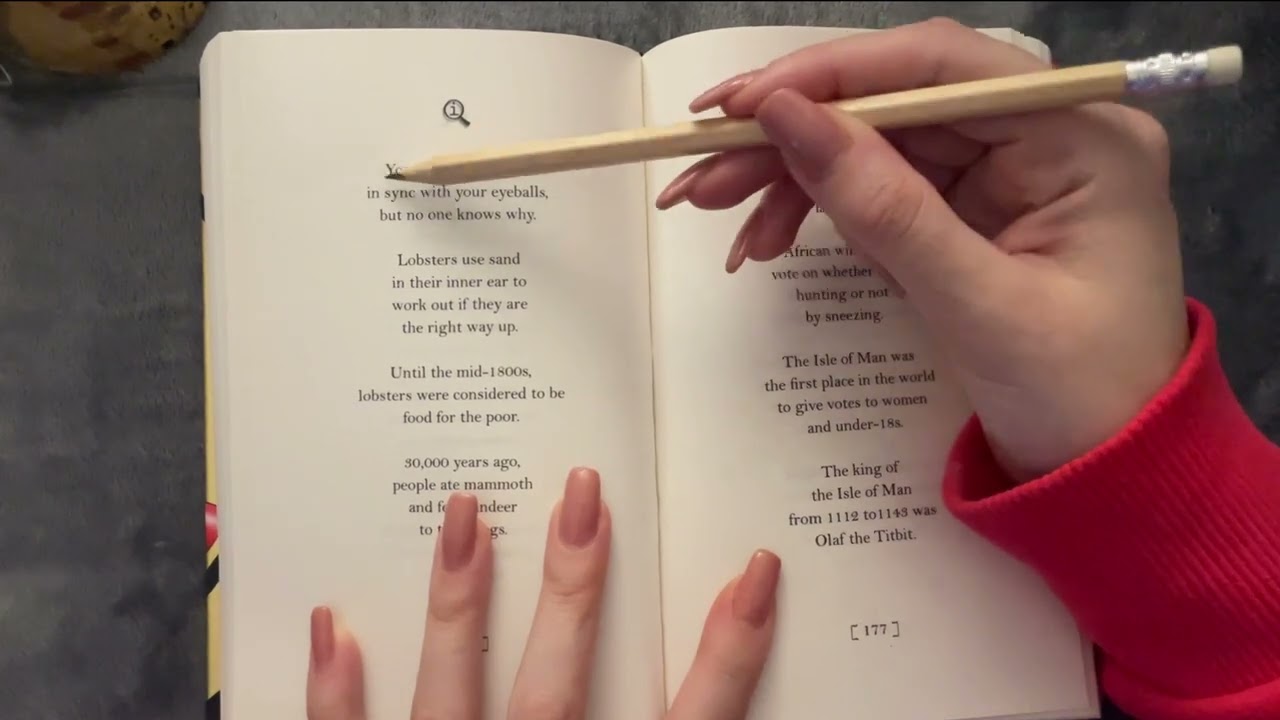 😴 ASMR - 2024 Facts - Relaxing Book Reading - Pure Whispering - Clicky Whispers