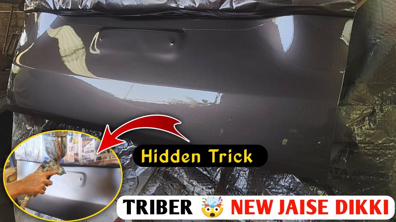 RENAULT TRIBER Boot (Dikki) Paint 💯| New Jaisa Shine Sirf 1 Din Me!#renaulttriber #Carpaint #2kpaint