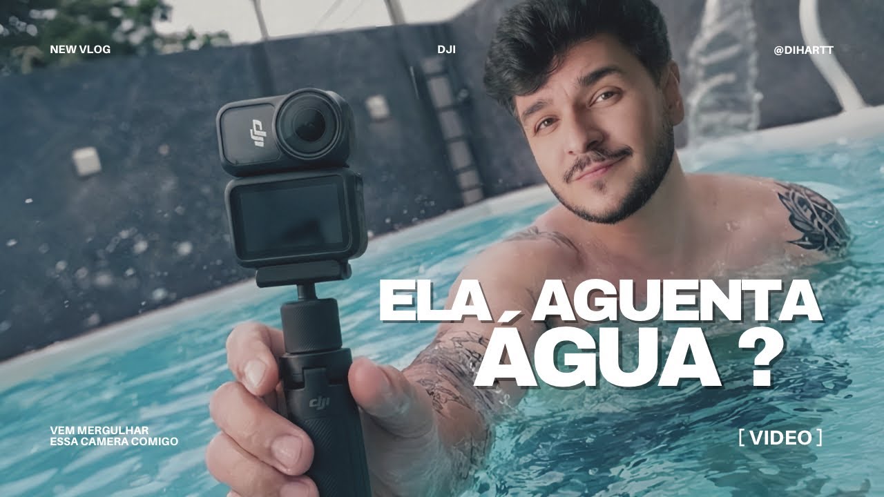 Testei a DJI OSMO NANO na praia e na piscina&hellip; olha isso - Vlog Ep_95