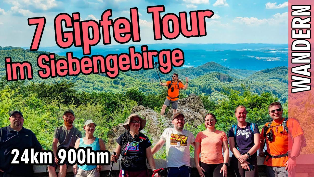 Siebengebirge 7-Gipfel Tour | 7 auf einen Streich wandern von Rhöndorf | inkl. Drachenfels