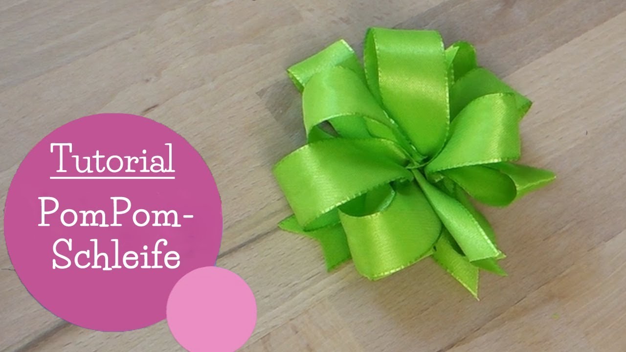 Geschenkschleife binden | Pompom Schleife selber machen | Gift Ribbon Bow| DIY Anleitung | mommymade