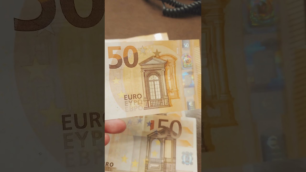 Сравниваем банкноты 50 евро выпуска 2002 и 2017 годов #collecting #collection