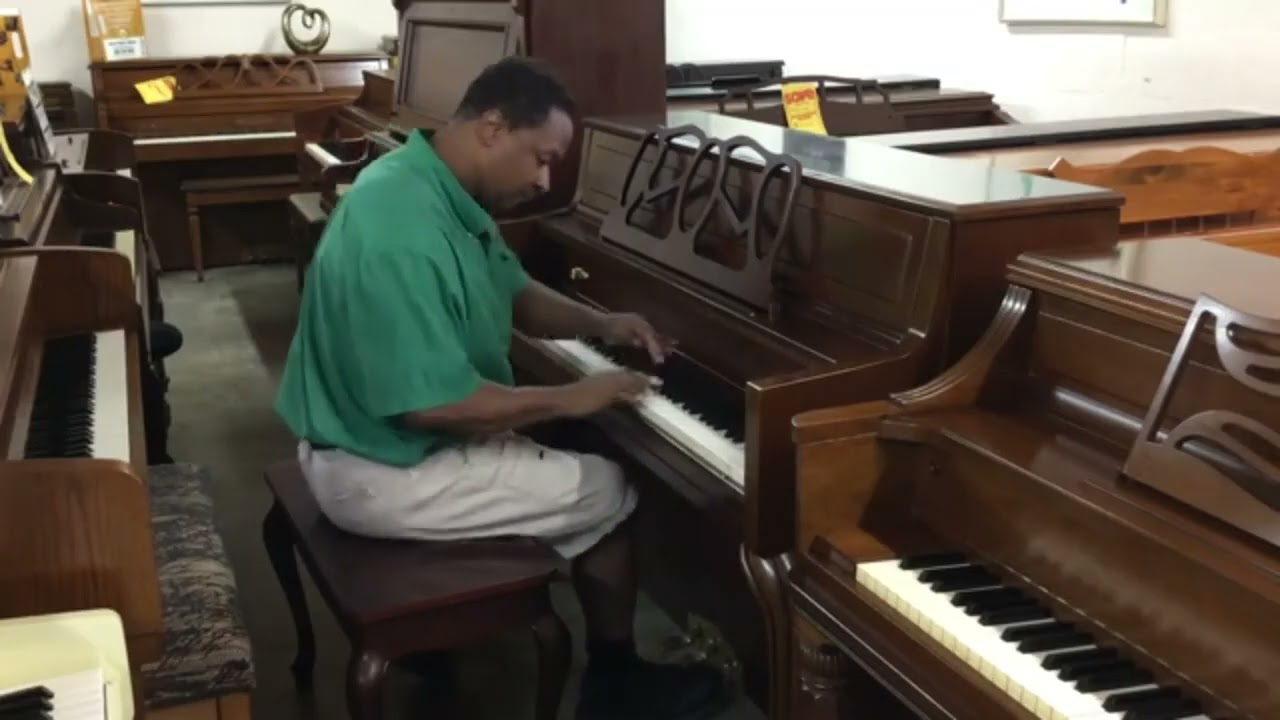 Weber Console Piano Demonstration #weber #piano #console #french #pianist #ballad #lovely