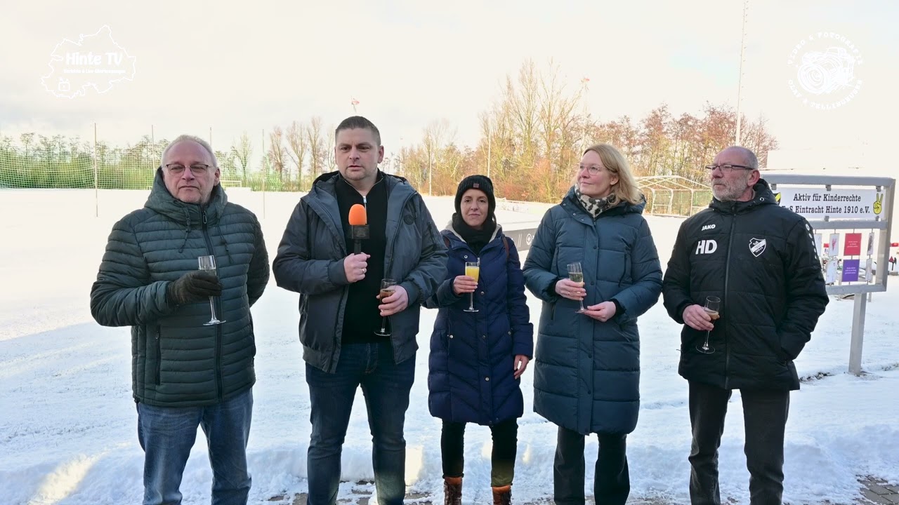 Guter Start ins neue Jahr: TuS Eintracht Hinte lädt ein – Olaf von Hinte TV mittendrin. 03.01.2026