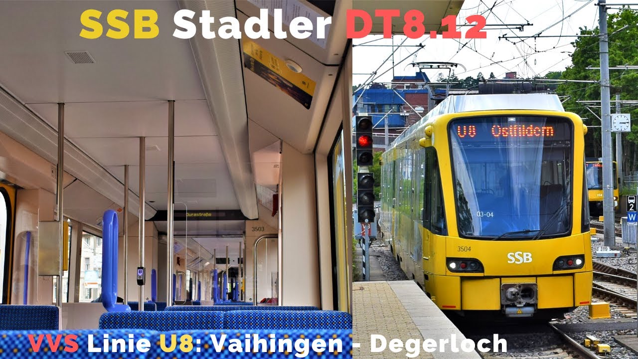 SSB RIDE | Inside the 3rd DT8 Generation | Linie U8: Vaihingen - Degerloch (+ Spotting)