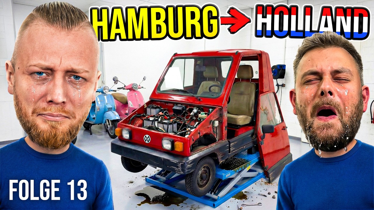 Kleinstes Auto der Welt streikt auf Roadtrip! Hamburg - Amsterdam und Inge möchte nicht weiter 