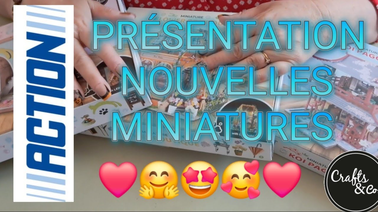 🥰🤗NOUVELLES MINIATURES ACTION 😉 CRAFTS &CO🤗🥰#action #miniature #dollhouse