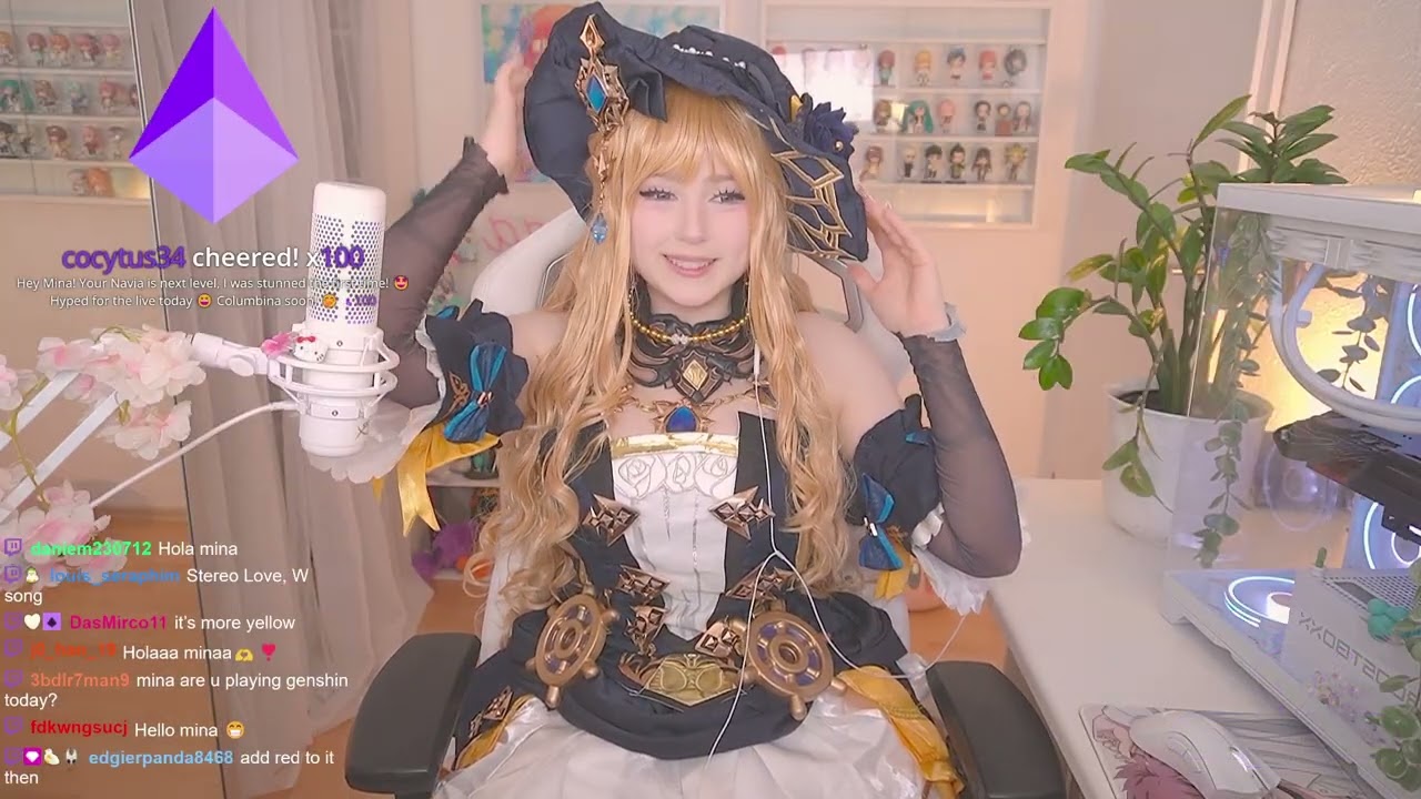 ⭐ HIIII 🧡 REACTING TO YOUR J*B APPLICATIONS ⭐ CONTINUING FONTAINE IN GENSHIN 🧡 NAVIA COSPLAY