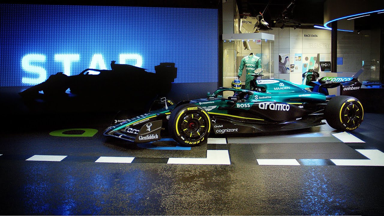 Silverstone Museum's Largest Visitor! Aston Martin Aramco AMR25 Show Car