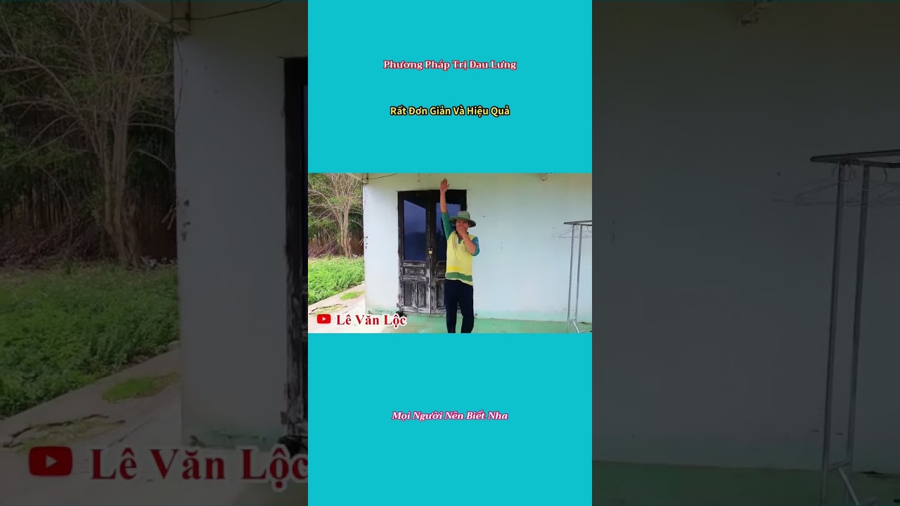 1 chỉ bạn phương ph&aacute;p trị đau lưng gi&atilde;n cơ rất hiệu quả nha #levanloc #thanhmeovn