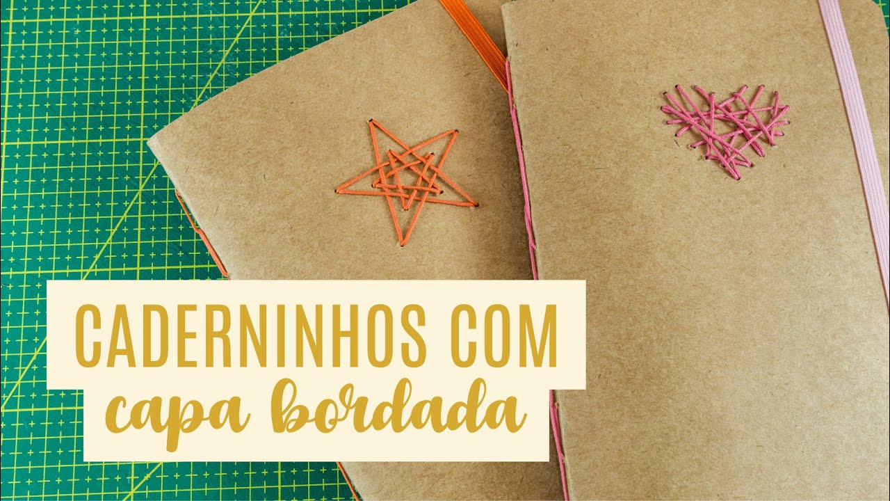 DIY: Brochurinhas de Kraft com Bordado | DATAS E PROJETOS