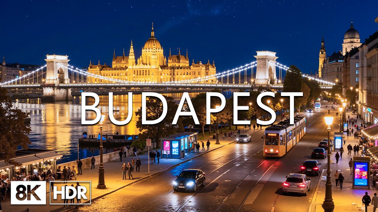 Budapest 2026 8K 🇭🇺 Majestic Parliament View, Dazzling Buda Castle & Grand Gothic Architecture