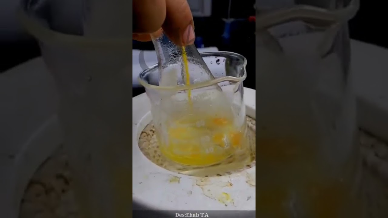 تجربة تحضير ألفا نايترو نفثالين nitro naphthalene