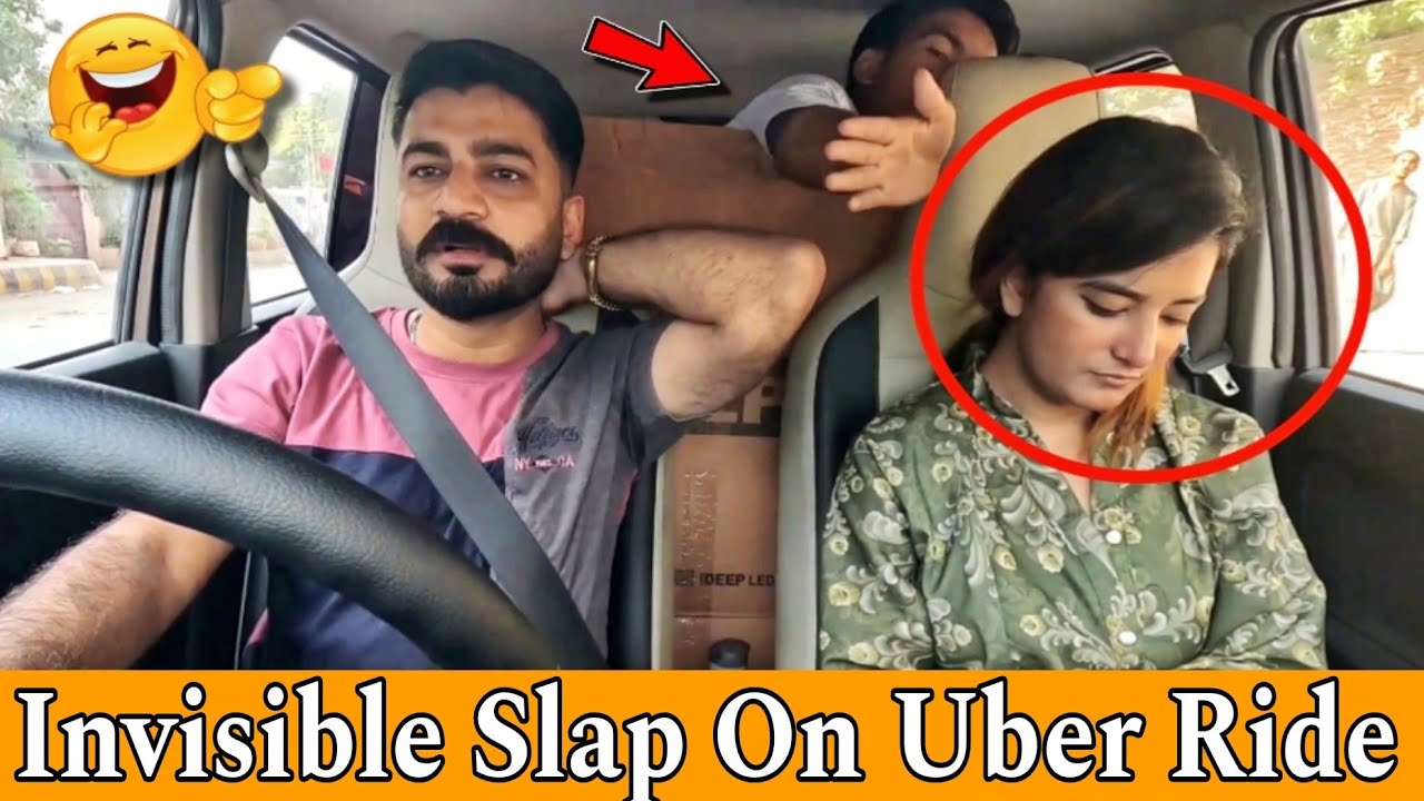 Invisible Slap On Uber Ride With Cute Girls || Part 2 || Slapping Prank || Our Entertainment