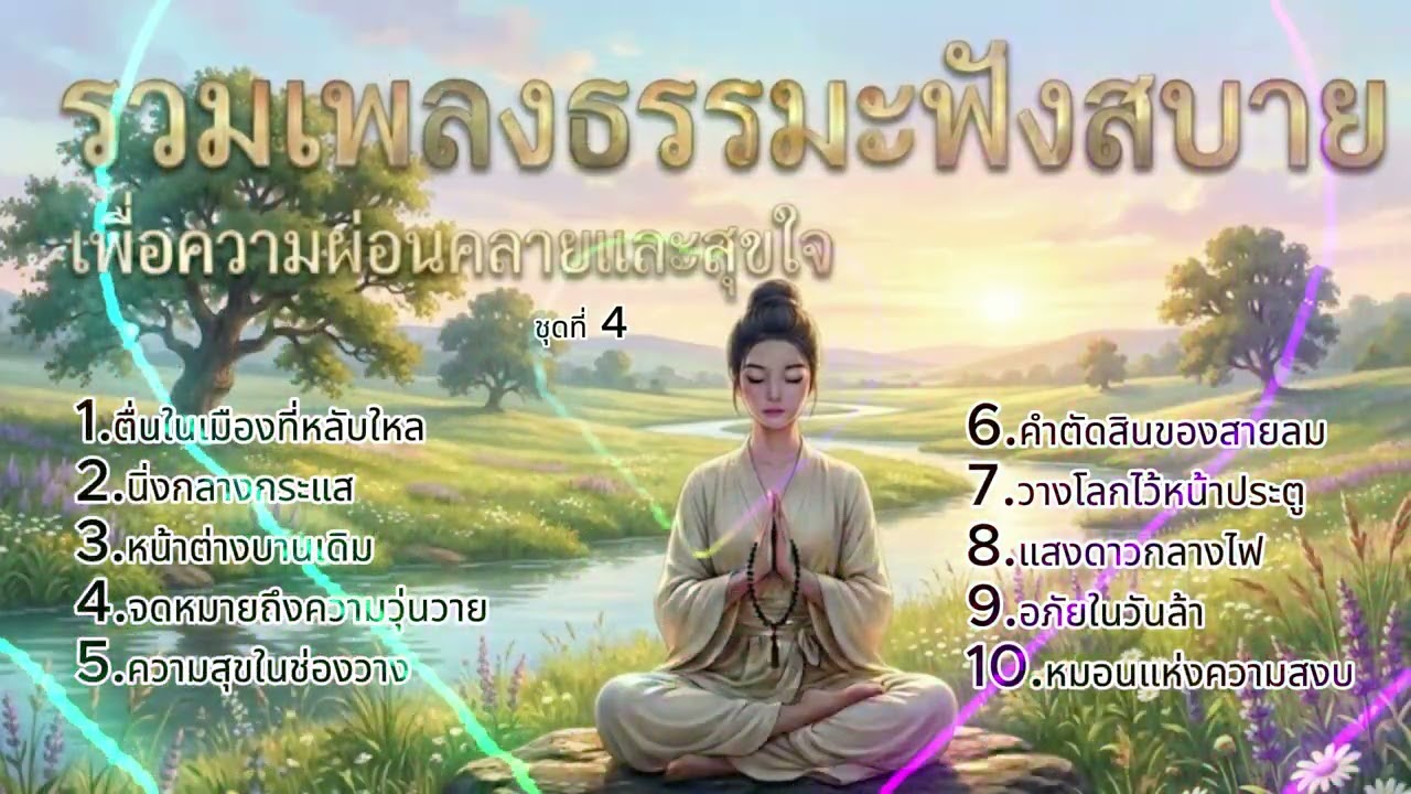 รวมเพลงธรรมะเพราะๆ  ชุดที่ 4 ธรรมะในเมืองใหญ่ เพลงพักใจคนทำงาน เปลี่ยนความวุ่นวายให้เป็นความนิ่ง