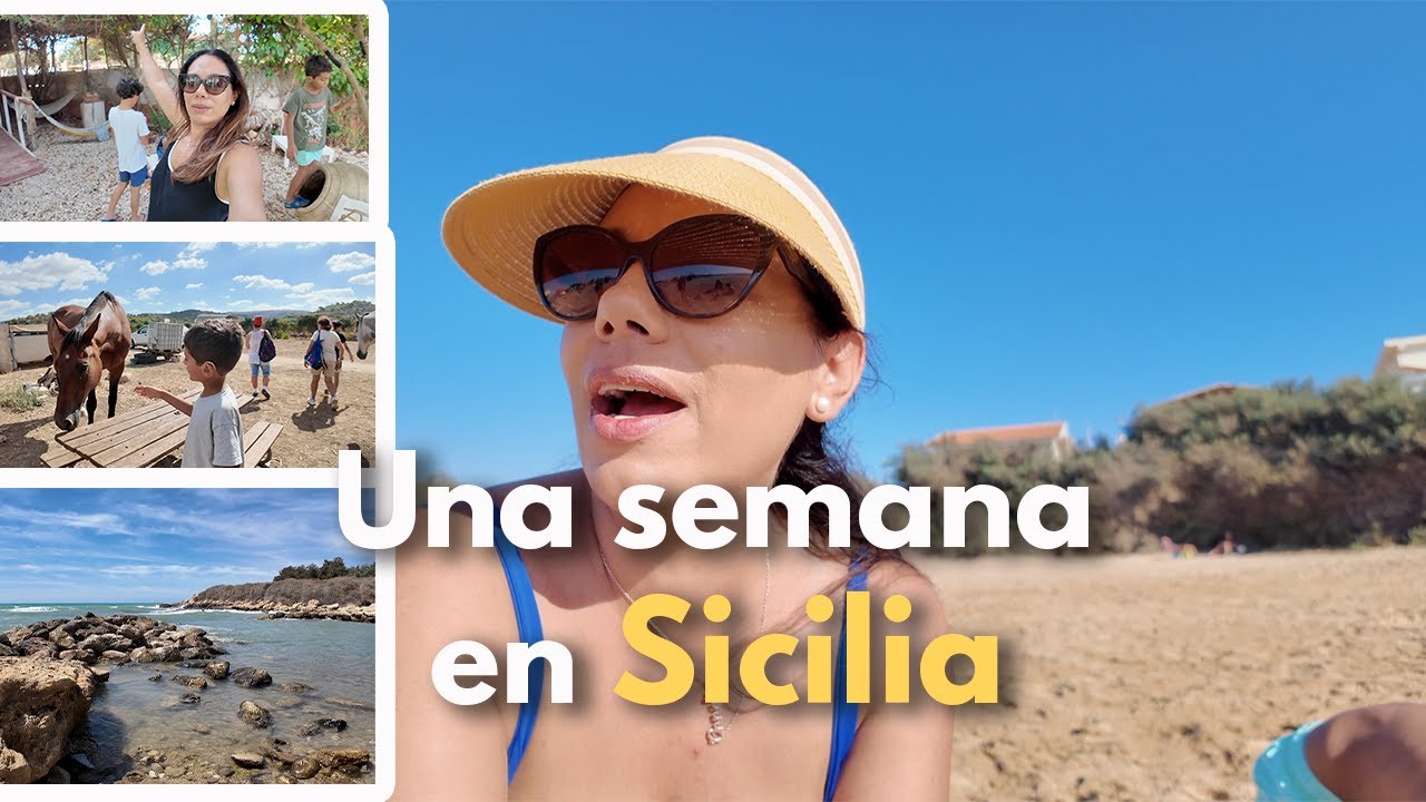 Una semana con nosotros en Sicilia 🇮🇹 Viaj&eacute; sola con los ni&ntilde;os | Visitamos a la familia italiana!