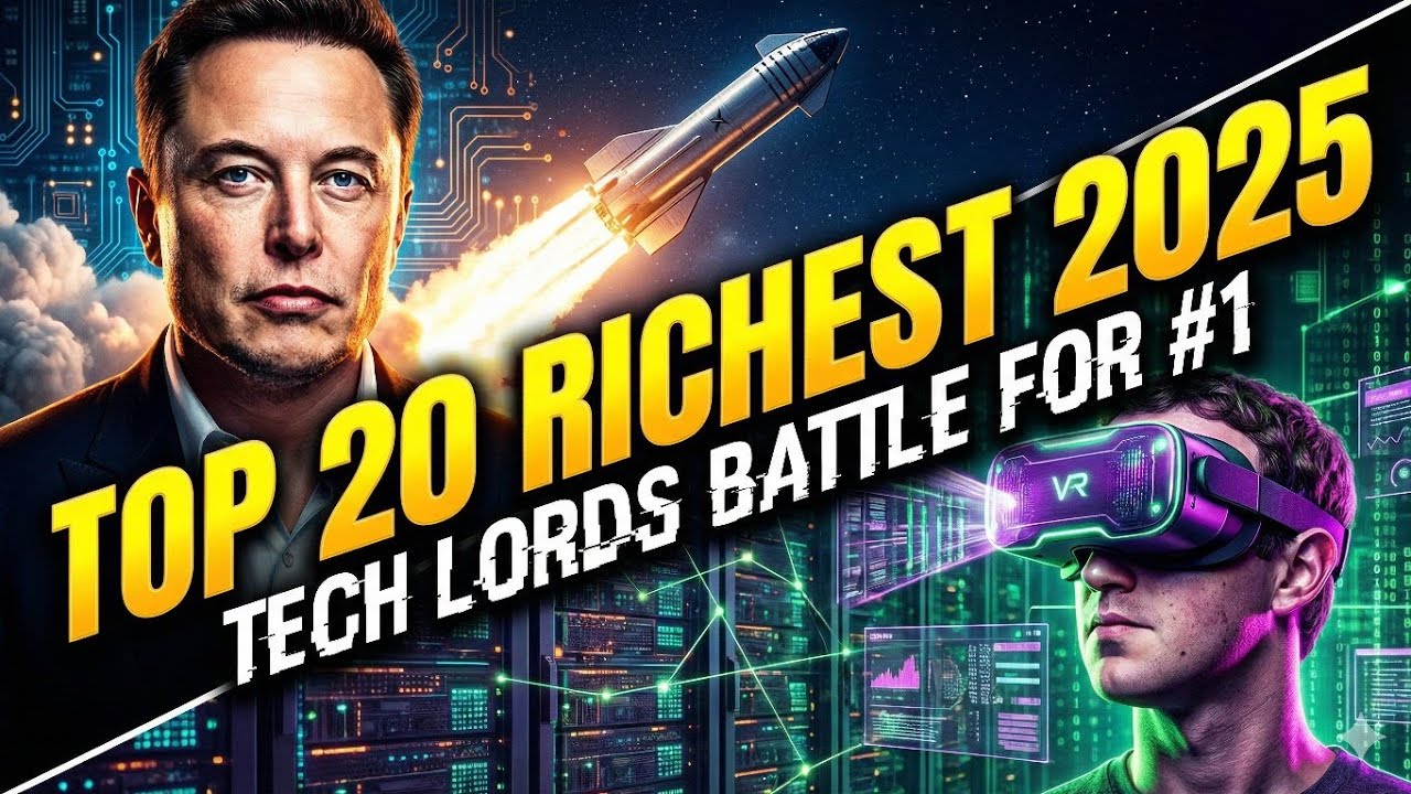 Top 20 Richest People in the World 2025 | Net Worth & Profiles