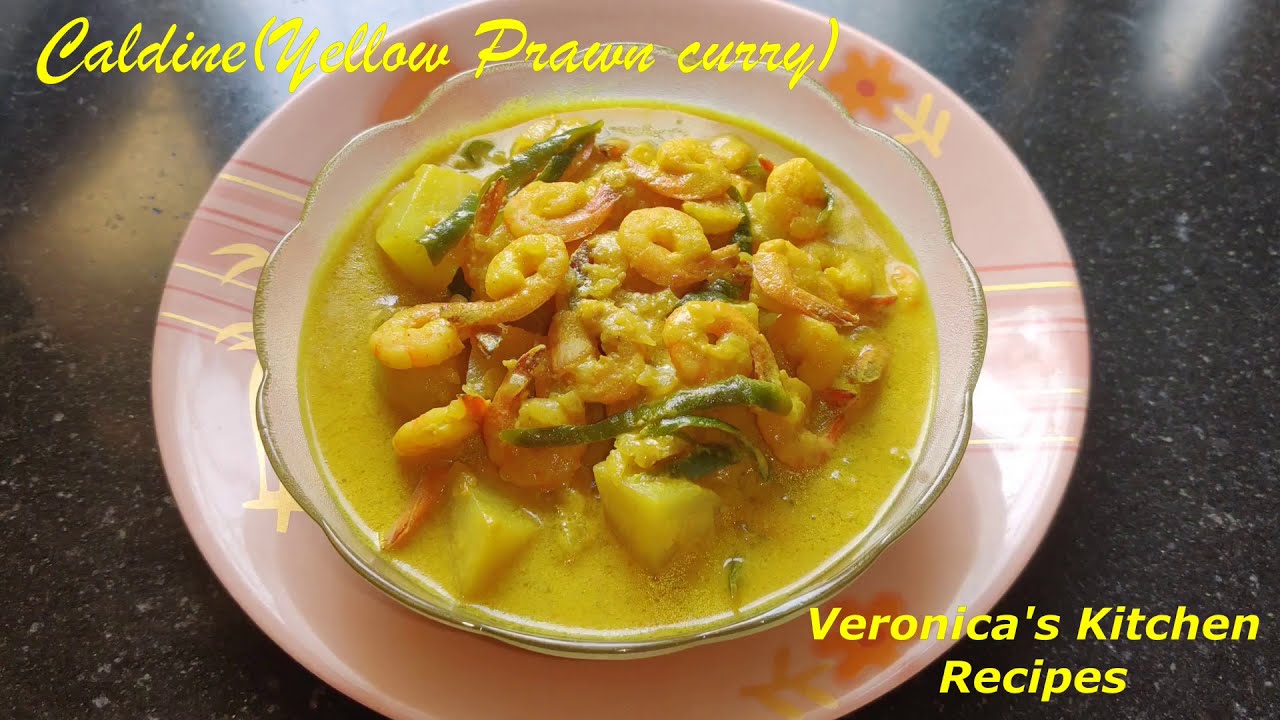 Caldine Recipe (Yellow Prawn Curry)