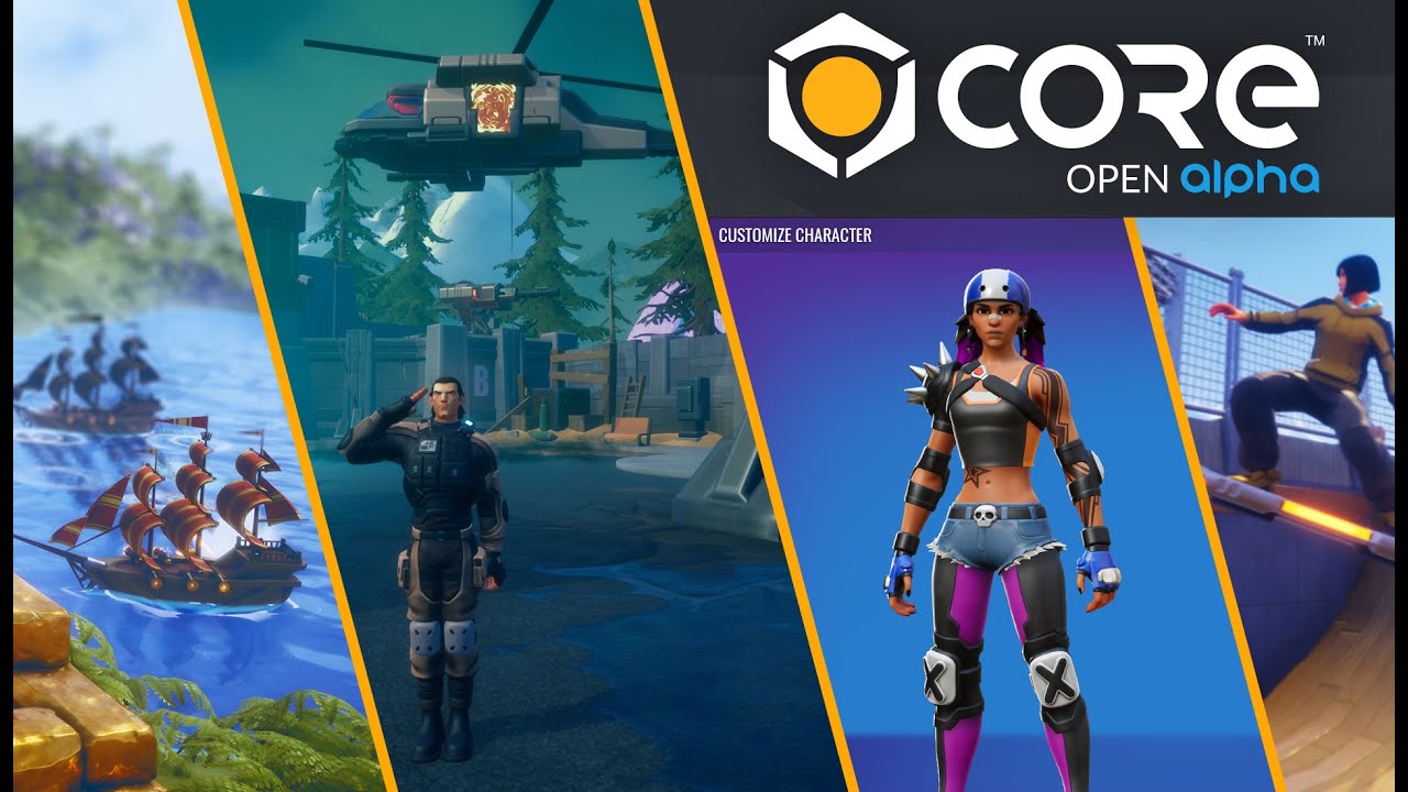 Developer demo of Core, a new platform for creating and playing games