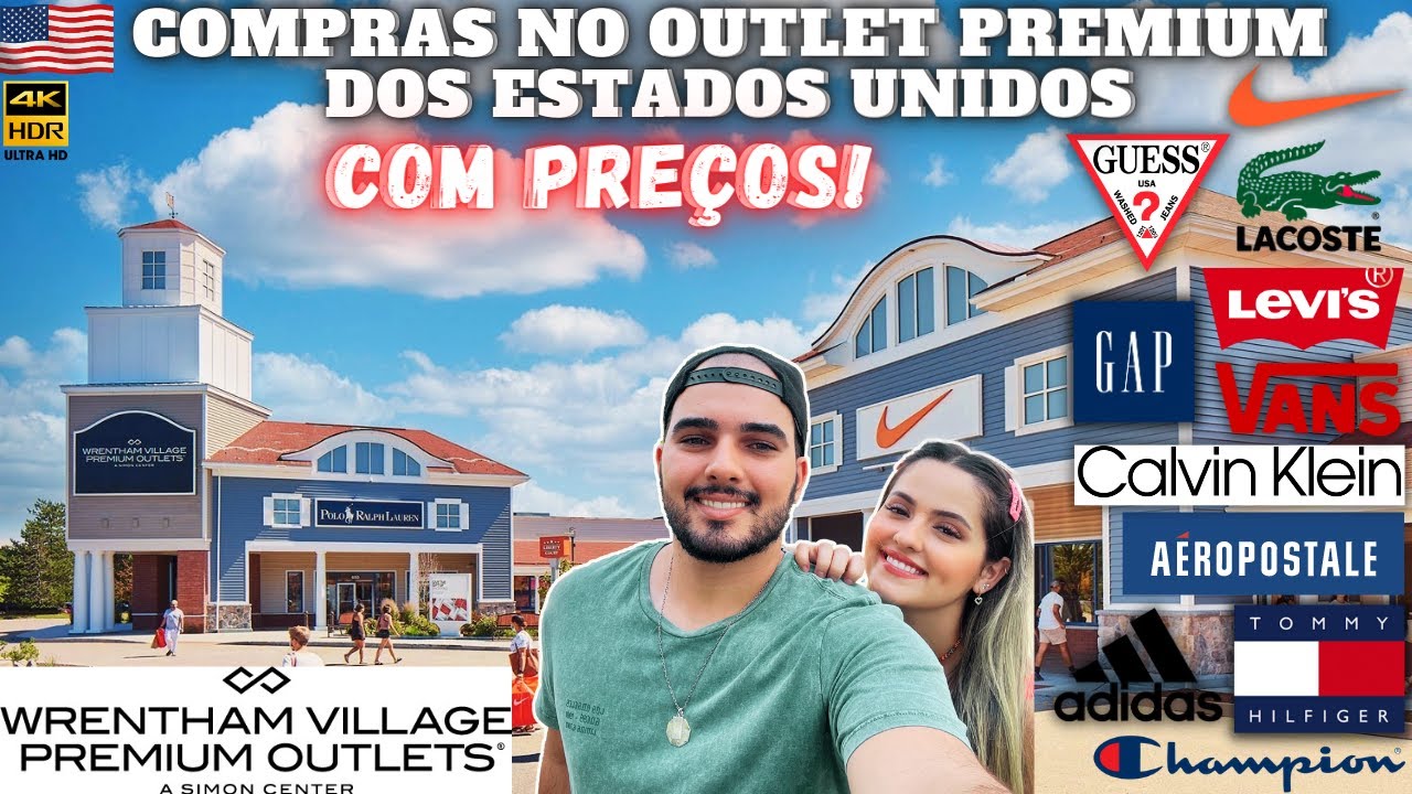 OUTLETS PREMIUM EM MASSACHUSETTS 🇺🇲 MUITAS GRIFES! GUESS, TOMY, CALVIN KLEIN, LEVI'S DENTRE OUTRAS!
