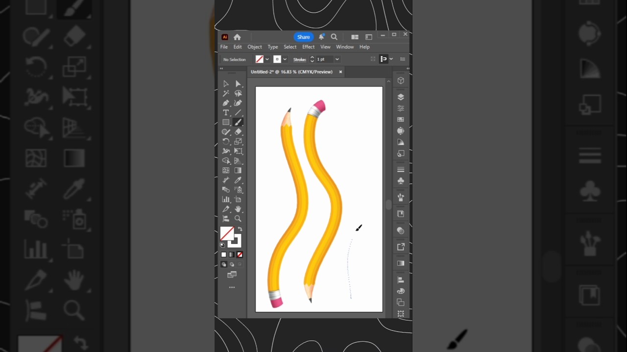 Turn PNG Image into a Custom Brush in Illustrator #custom  #illustratortips