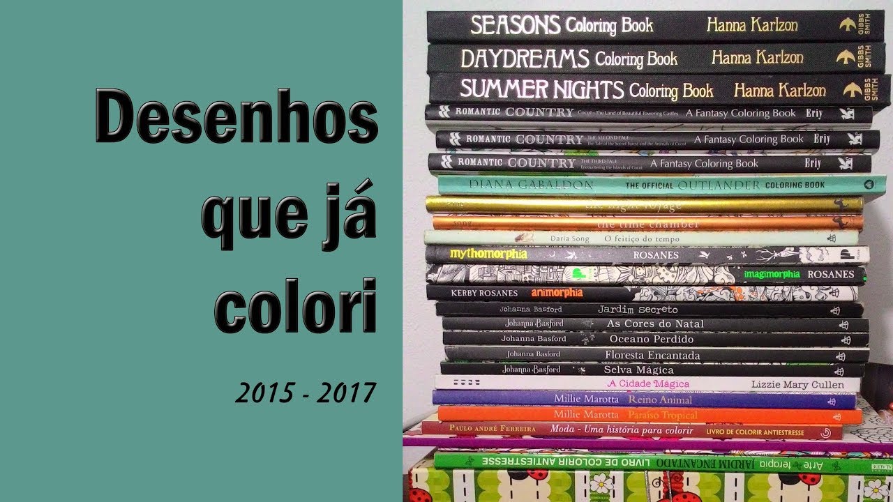 Desenhos que já colori / Pages I have colored