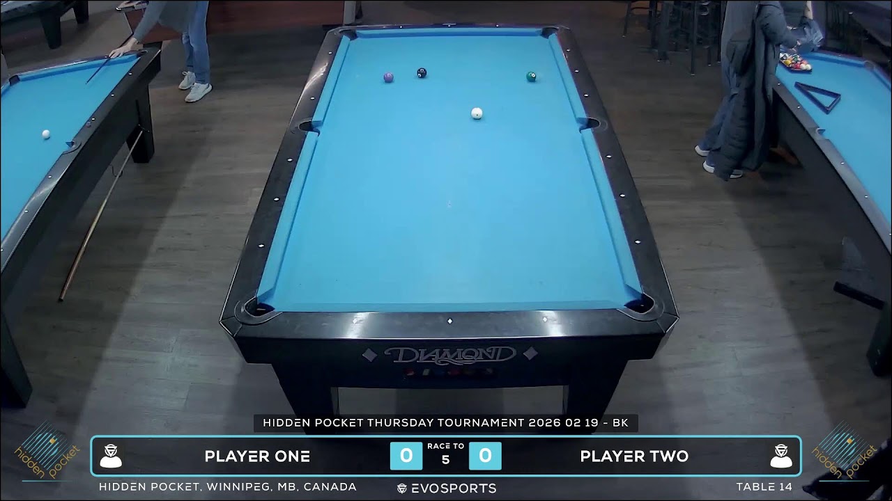 PLAYER ONE vs PLAYER TWO - HIDDEN POCKET - TABLE 14 | EvoSports
