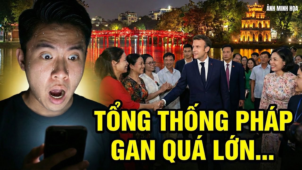 Dân mạng TRUNG QUỐC Choáng Váng Khi TỔNG THỐNG PHÁP Tự Do Đi Dạo Bộ Hồ Gươm, Bắt Tay Người Việt