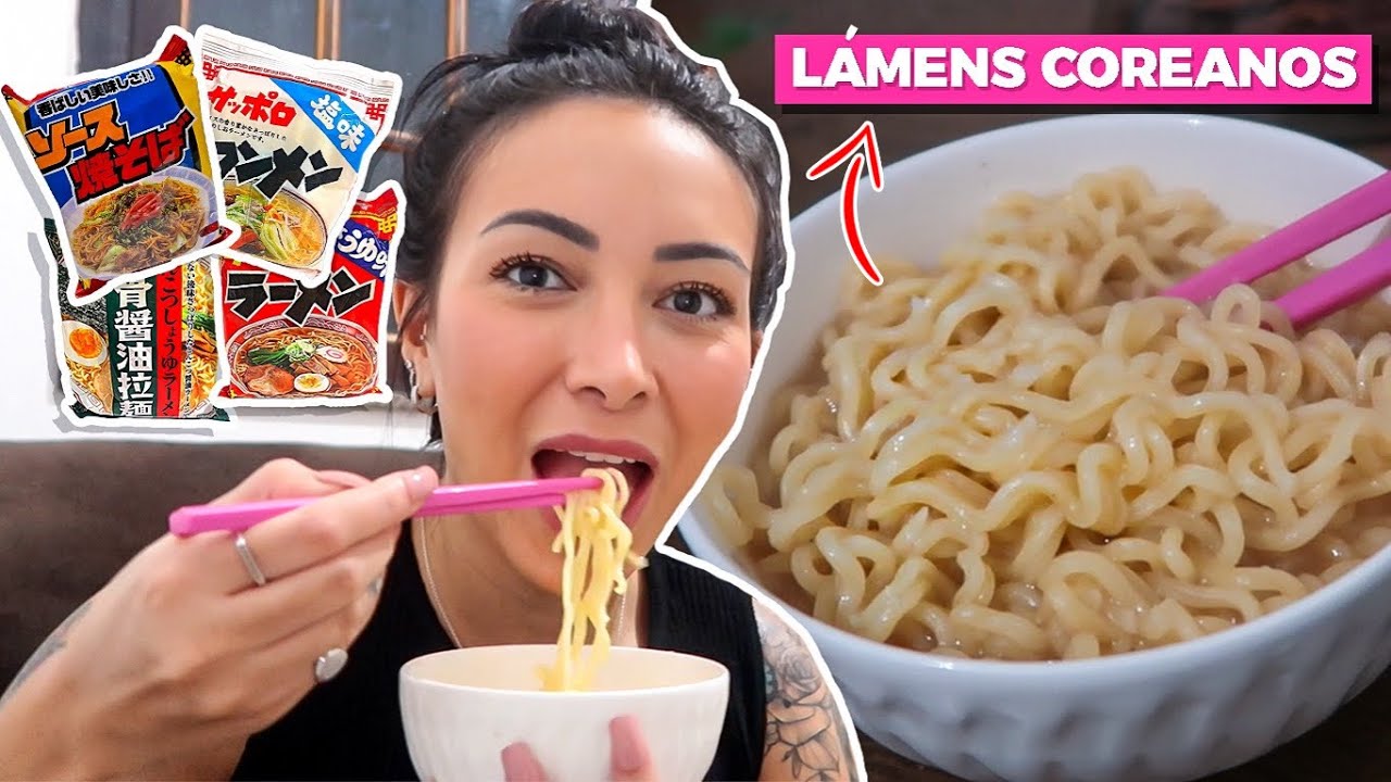 PROVANDO LÁMENS COREANOS - SHIO (SAL),  TONKOTSU (PORCO), YAKISSOBA E SHOYU