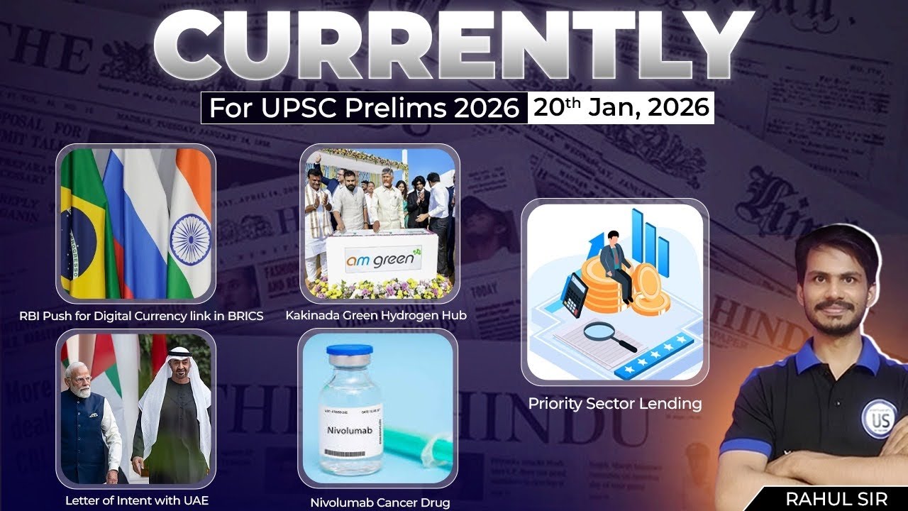 20th January Current Affairs |  Prelims 2026 | Hindu + IE | PYQs Practice | MAD Techniques