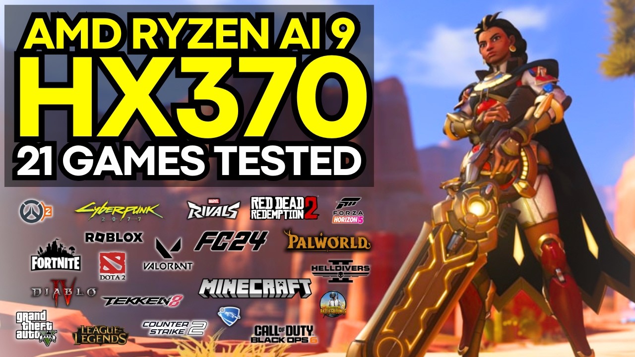 AMD Ryzen 9 HX 370 Gameplay Benchmarks on GMKtec Evo-X1 Mini PC [21 Games Tested]