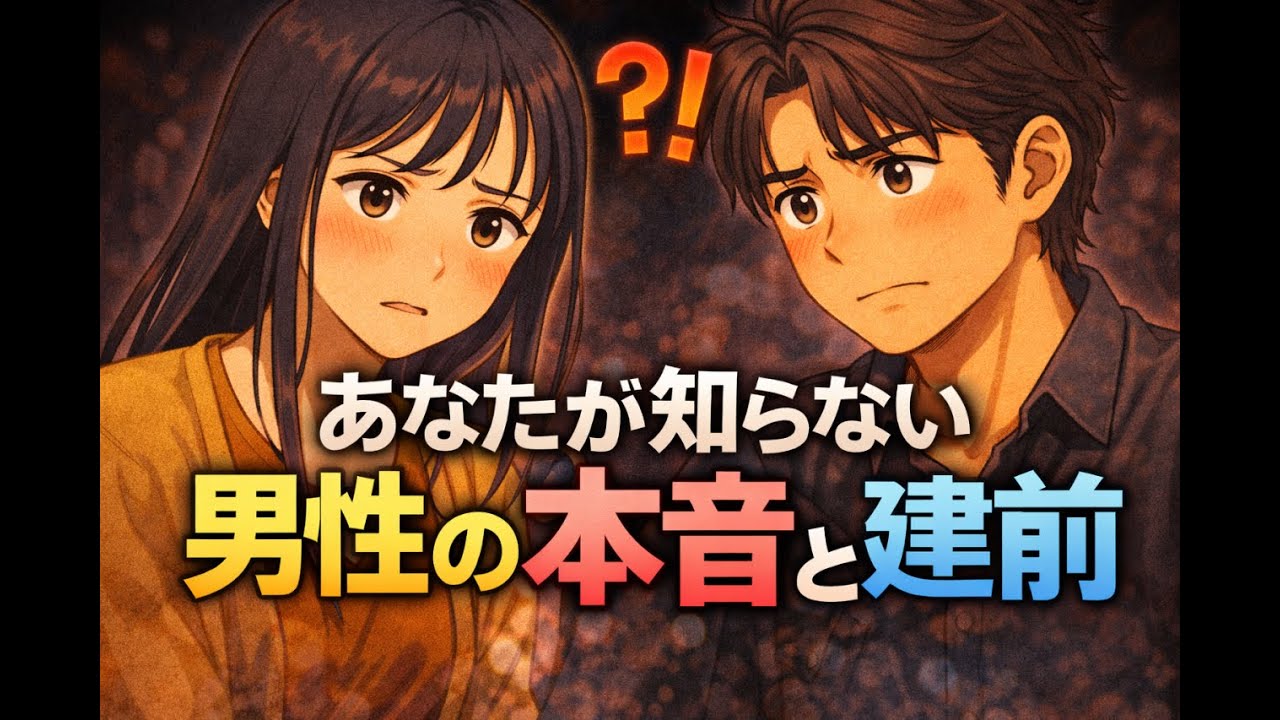 あなたが知らない男性の本音と建前
