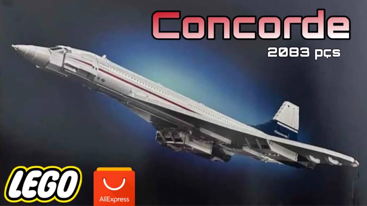 Concorde de Lego do AliExpress com 2083 peças ele é gigante 🤩