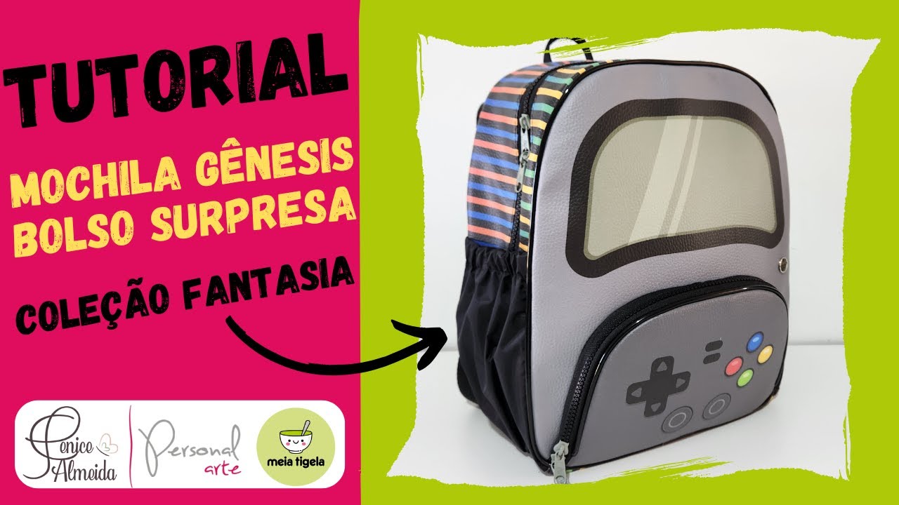 Tutorial PAINEL MOCHILA GENESIS BOLSO SURPRESA - Parceria PERSONAL ARTE