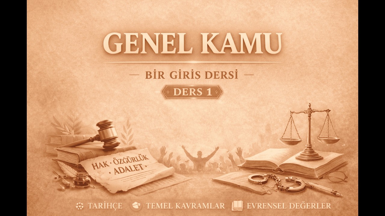 Genel Kamu Hukuku (HMGS) | Giriş | Hukuk Mesleklerine Giriş Sınavı | 01