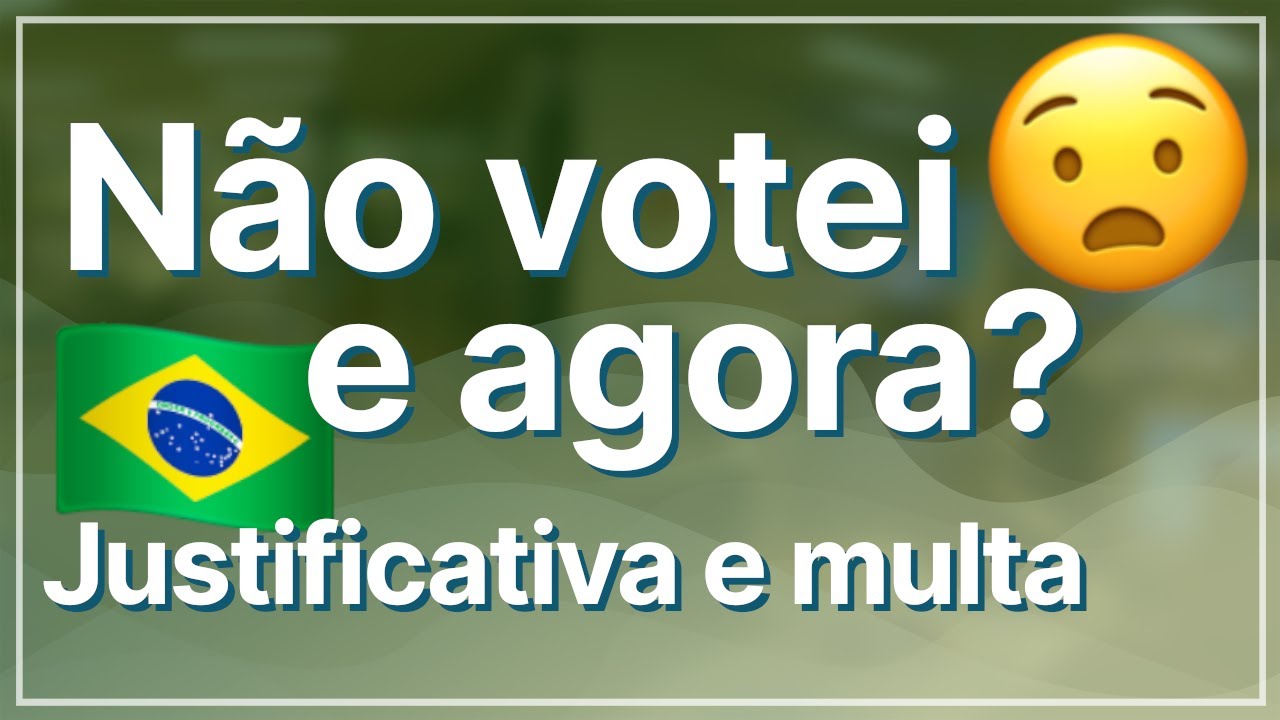 O que acontece se não votar? Como justificar meu voto? Tem diferença entre 1º e 2º turno? Veja aqui!