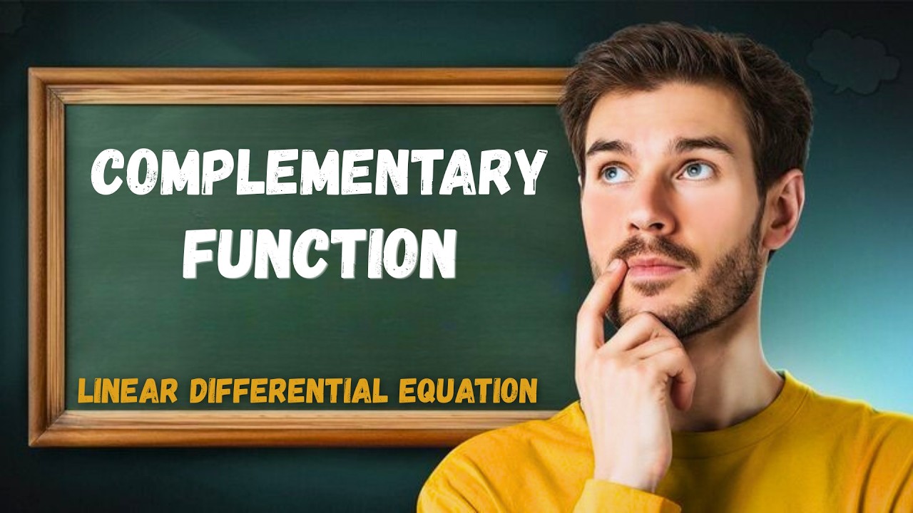 Complementary Function | Important for Exams | LDE