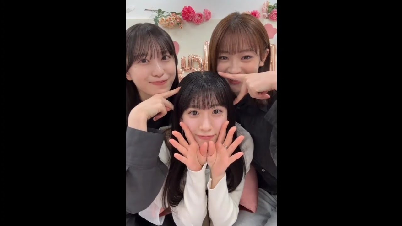 石森璃花 村井優 小島凪紗 りか姉の誕生日祝いインスタライブ！櫻坂46