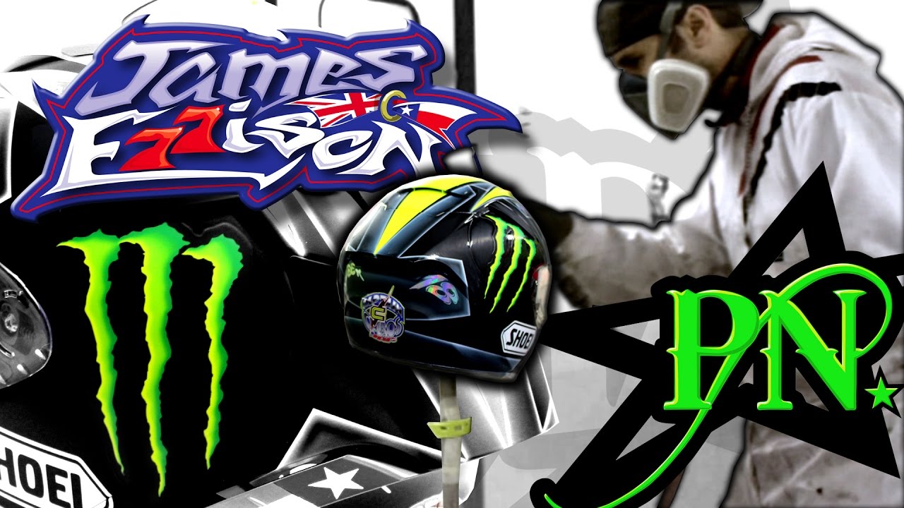 James Ellison 2016 Monster Energy Shoei Xspirit 3 helmet