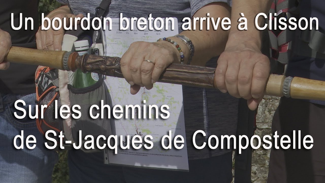 Un bourdon breton allant à Compostelle arrive à Clisson #tvsevreetmaine