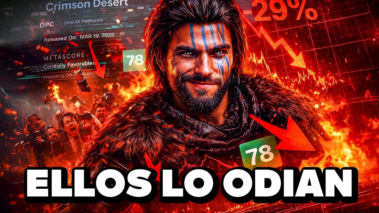 Crimson Desert COLAPSA: 78 en Metacritic HUNDE acciones 29% y la prensa lo ODIA por no ser WOKE