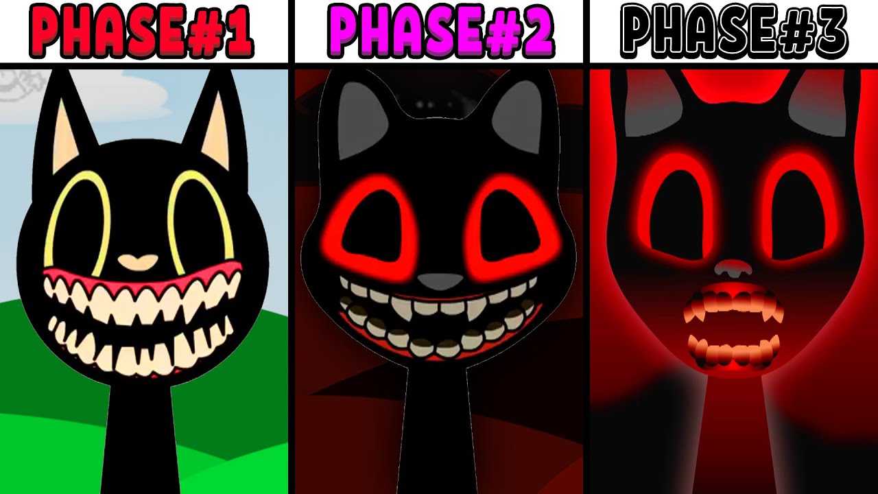 All Phases in New Incredibox Sprunki Oc of Cartoon Cat: From Phase 1 to Phase 3