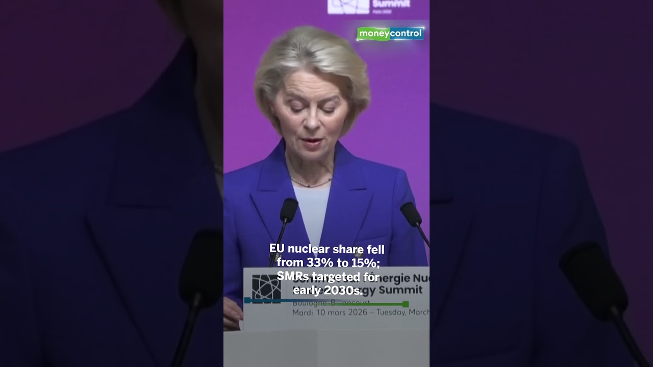 Von der Leyen: Cutting nuclear was a strategic EU mistake; &euro;200M set for small reactors.