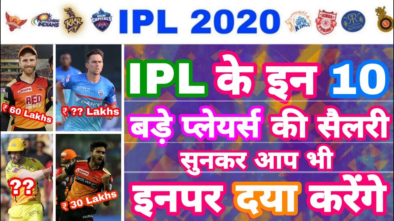 IPL 2020 - List Of Top 10 IPL Players With Very Low Salary | IPL Auction | MY Cricket Production
