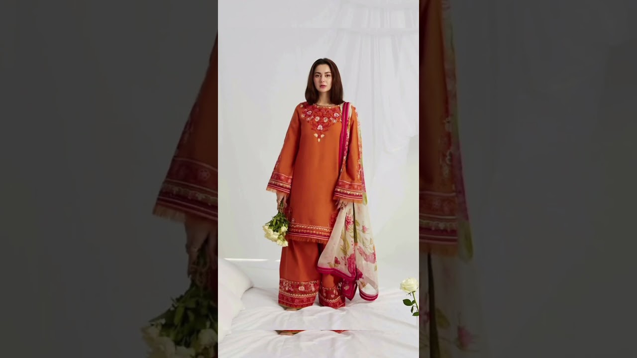 Simple Pakistani Suits Designs. 