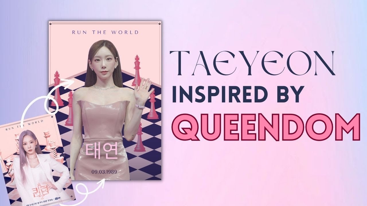 Queendom Taeyeon Girl Generation | Canva Aesthetic KPOP Poster FREE Edits