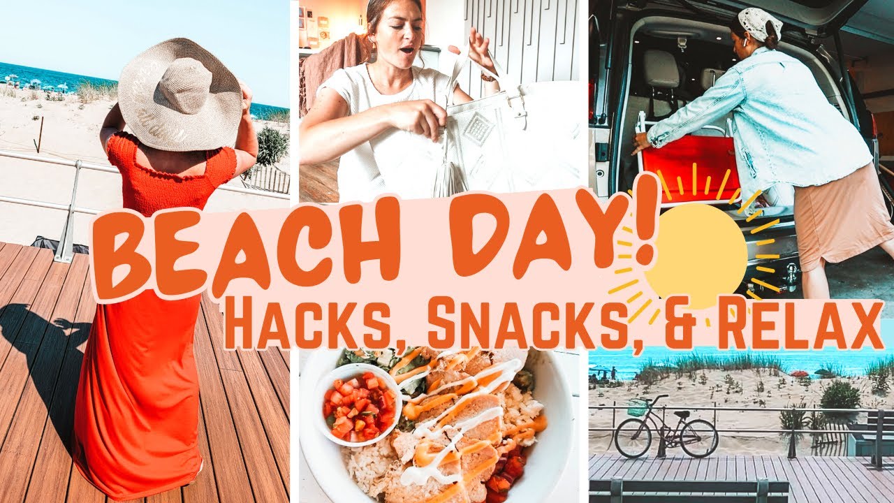BEACH DAY: Prep, Pack, and Relax with me + the struggle that is 